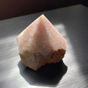 Pink amethyst point (crystals)